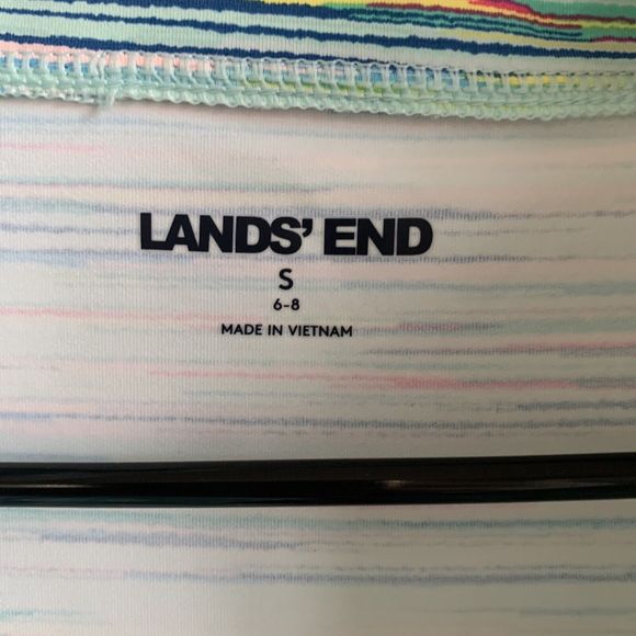 LANDS' END Swim Suit Coverup Swim Dress Womens Small (6-8) Dress Stripes - Picture 6 of 13